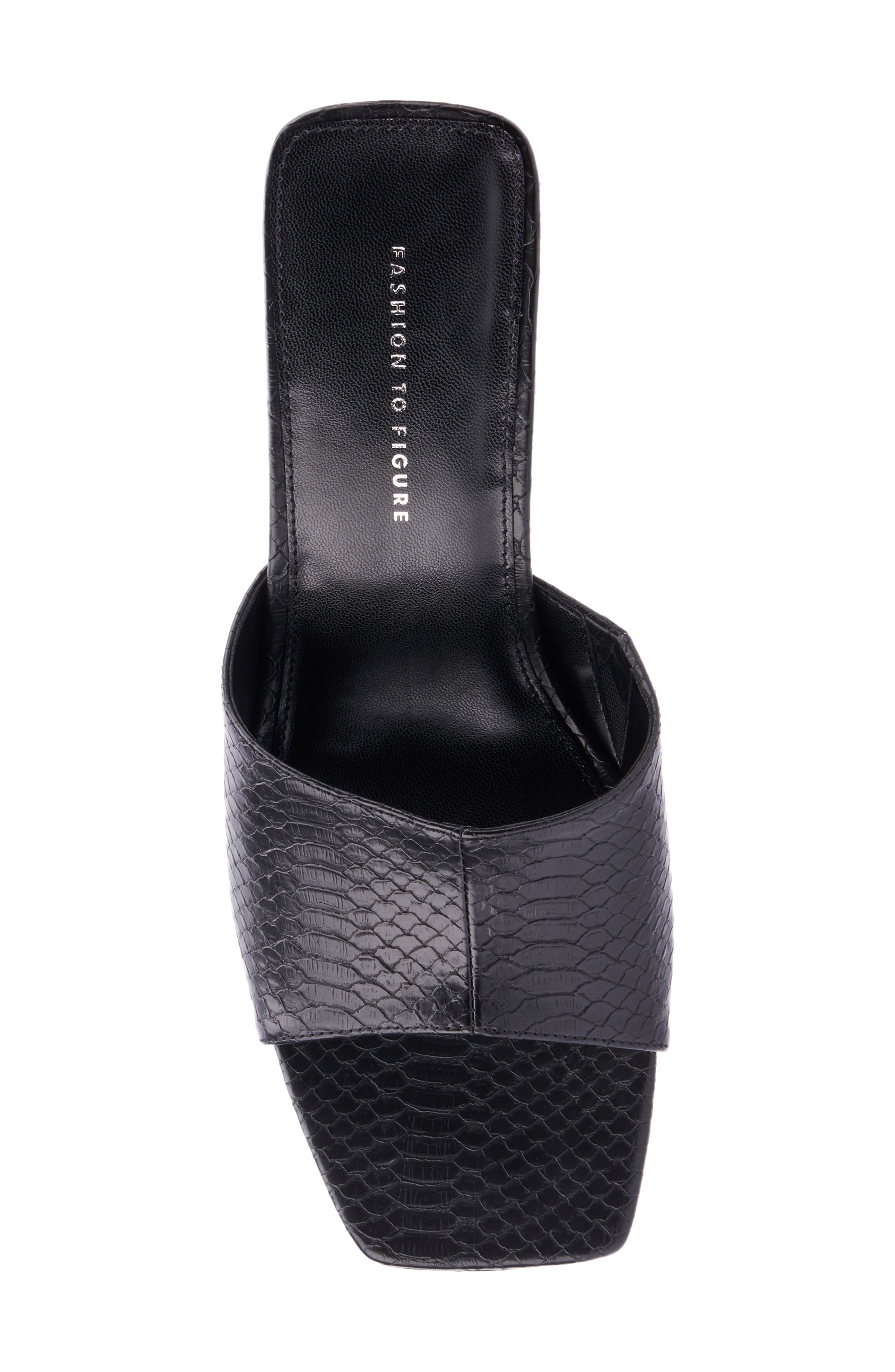 Fashion to Figure Teresa Heel Sandal - Wide Width, Alternate, color, Black