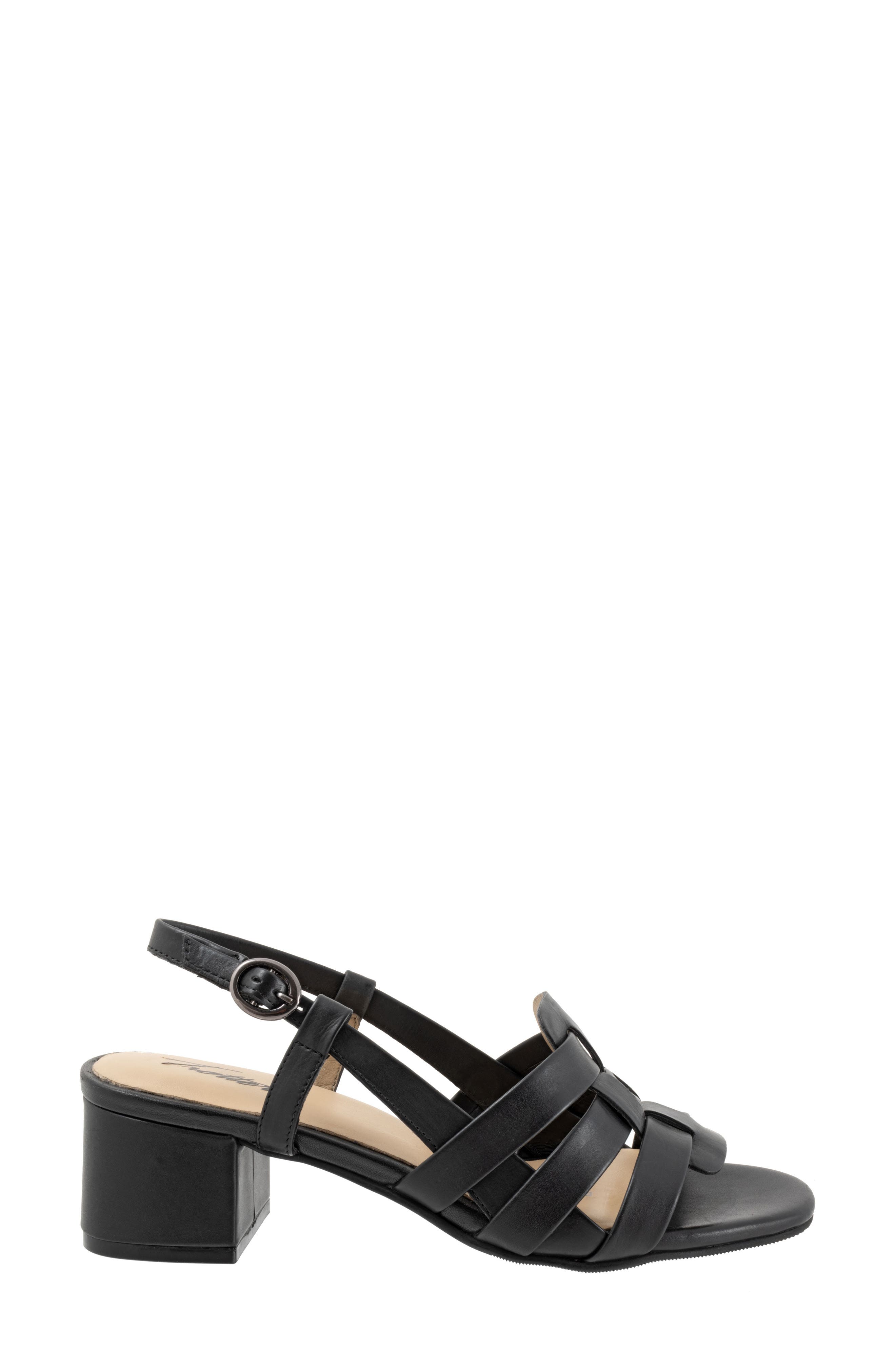 Trotters Luna Slingback Sandal, Alternate, color, Black