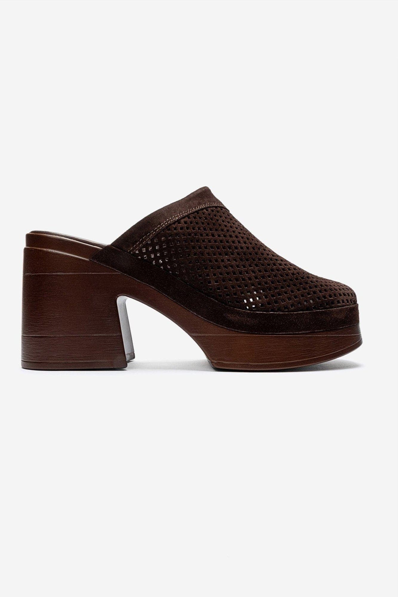 Dejas Leather Platform Block Heel Sandal, Alternate, color, Brown Suede