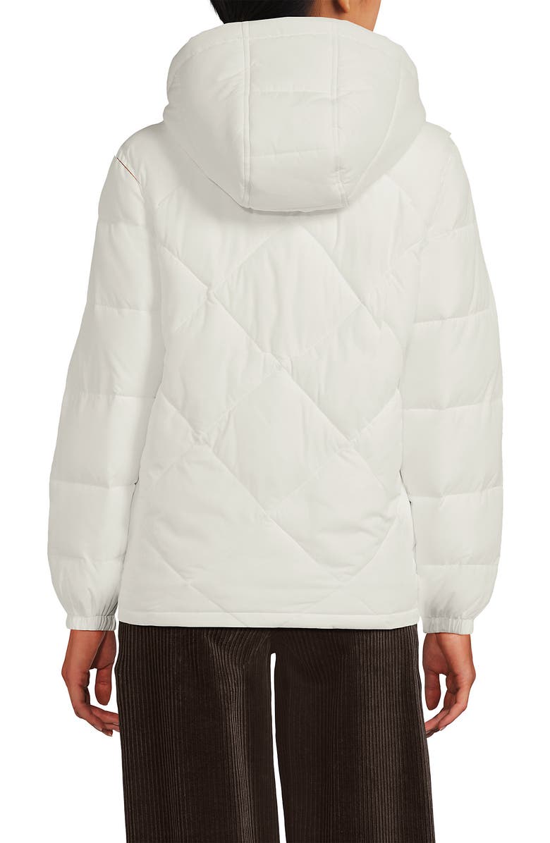 Lands' End FeatherFree Insulated Diamond Quilted Jacket, Alternate, color, Egret White