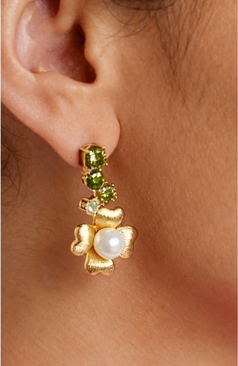 RC RETRO CHIC Garden Blossom Earrings, Alternate, color, Gold