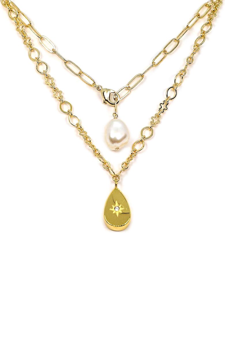 LA MENO Fearless Layered Pendant Necklace, Main, color,