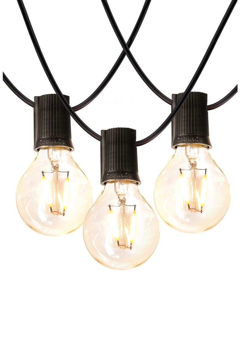 Ambience Globe LED Outdoor String Lights, Main, color, BLACK