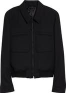 TOM FORD Lacquered Wool & Silk Tricotine Battle Jacket