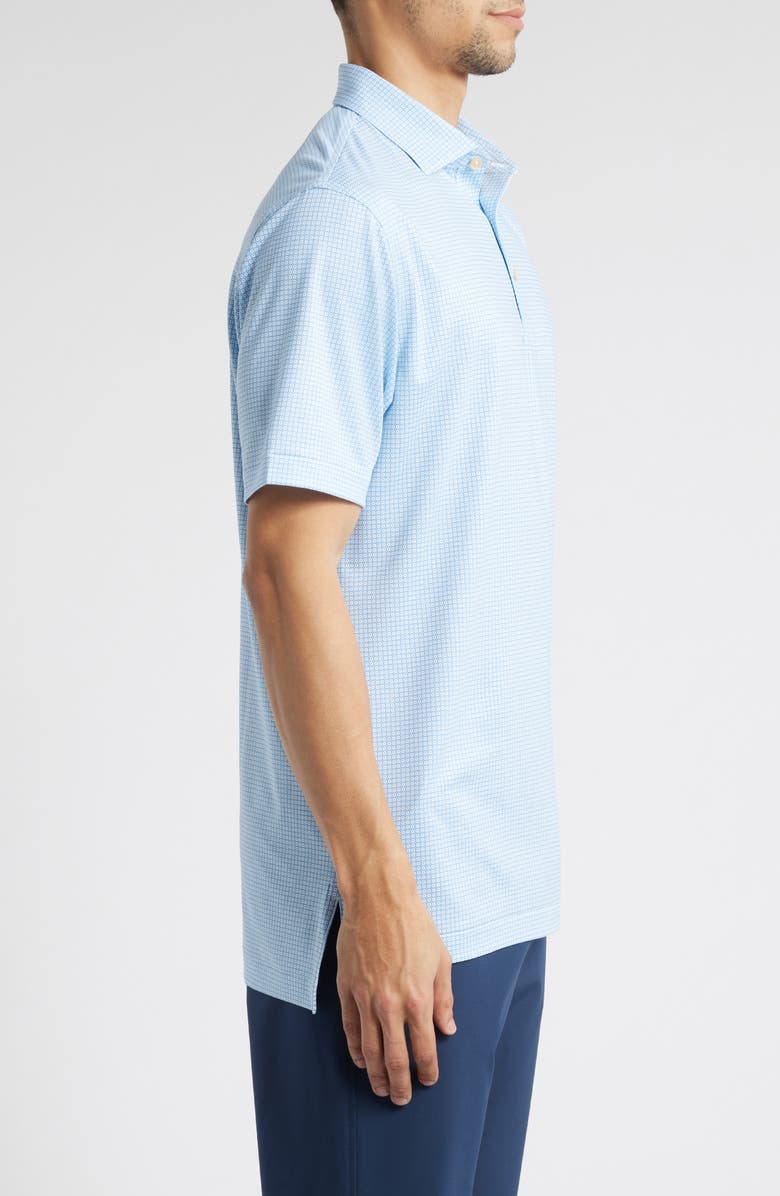 Peter Millar Orbit Microprint Performance Jersey Polo, Alternate, color,