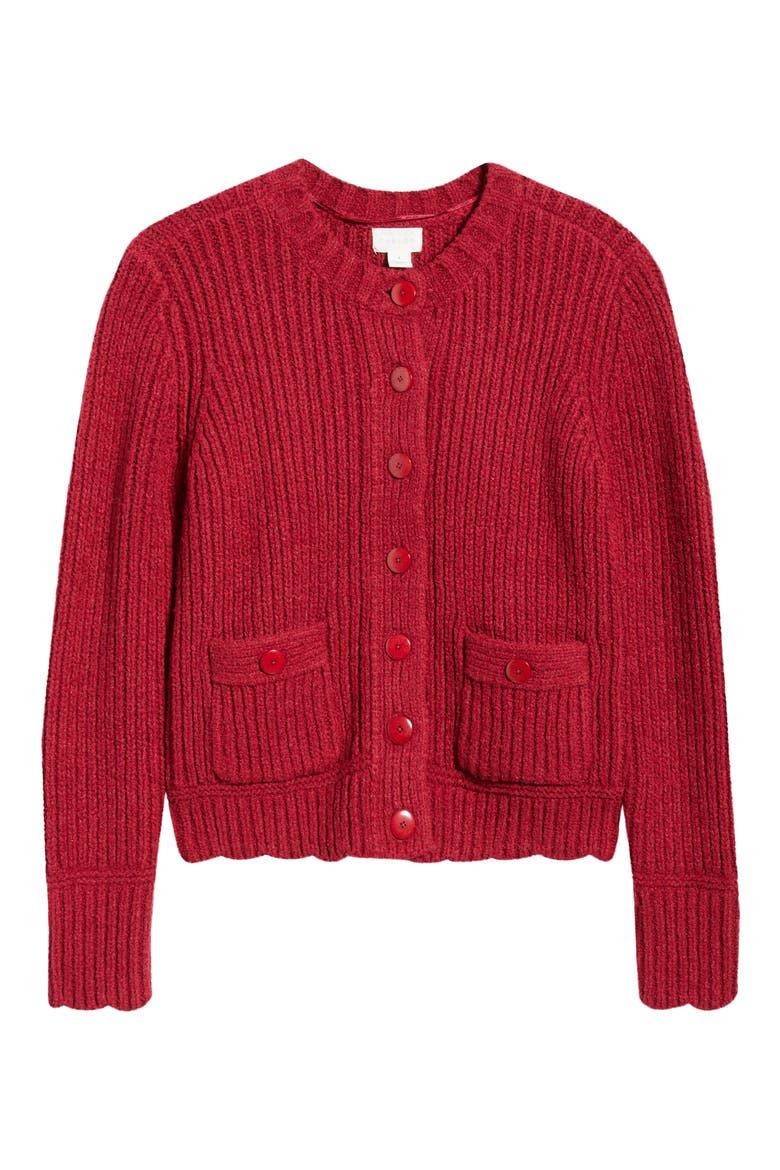 Boxy Cardigan, Alternate, color, RED RUMBA