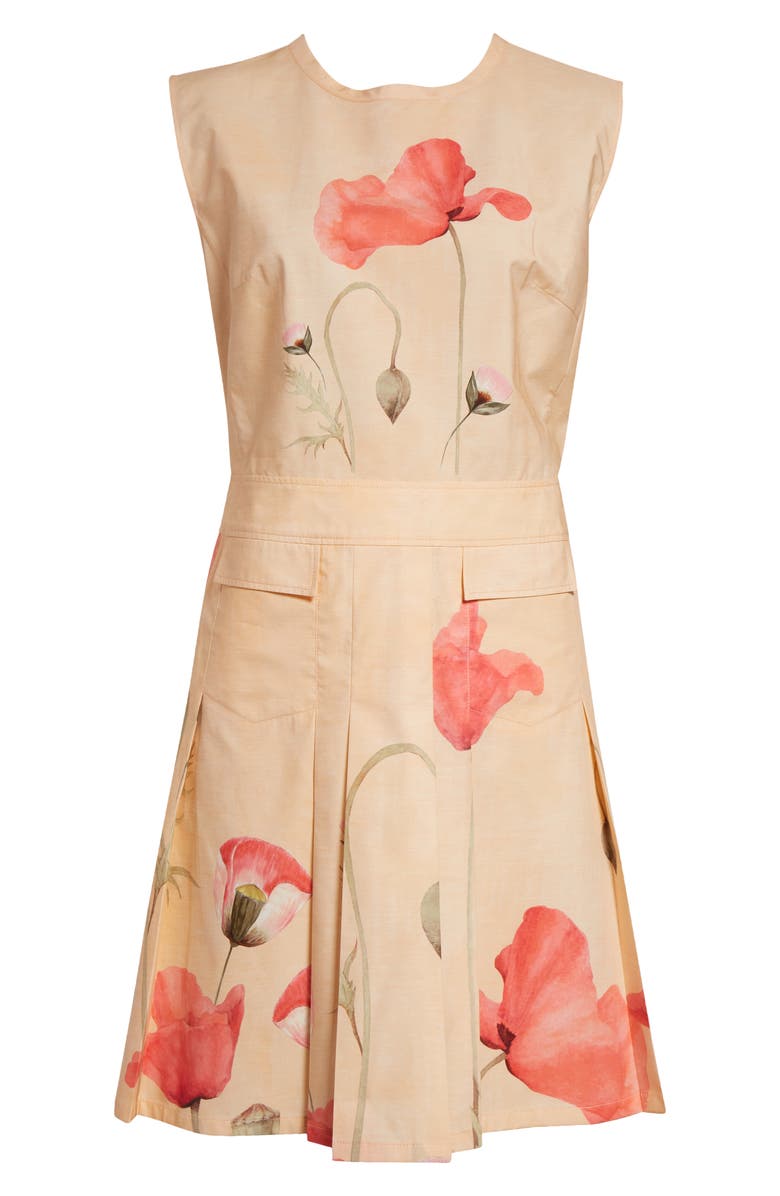 Giambattista Valli Poppy Print Cotton Poplin Dress, Alternate, color, Poppies Popeline Print