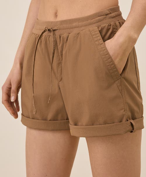 Pact Organic Cotton Monterey Poplin Short In Brown