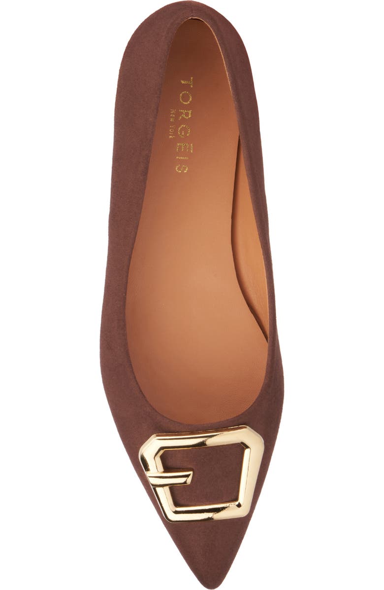 TORGEIS Hartwell Pointed Toe Flat, Alternate, color, Tan