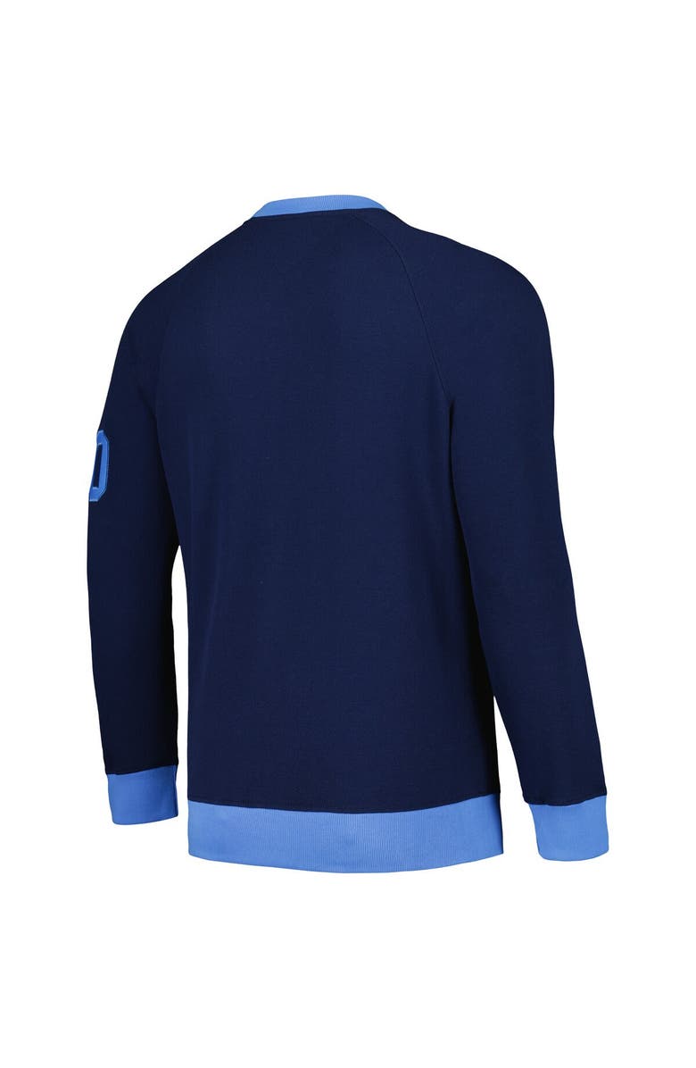 Tommy Hilfiger Men's Tommy Hilfiger Navy Tennessee Titans Reese Raglan Tri-Blend Pullover Sweatshirt, Alternate, color, Navy