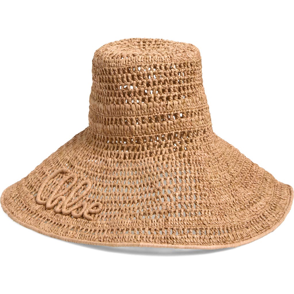 Chloé Raffia Capeline Hat in Summery Beige at Nordstrom, Size Medium