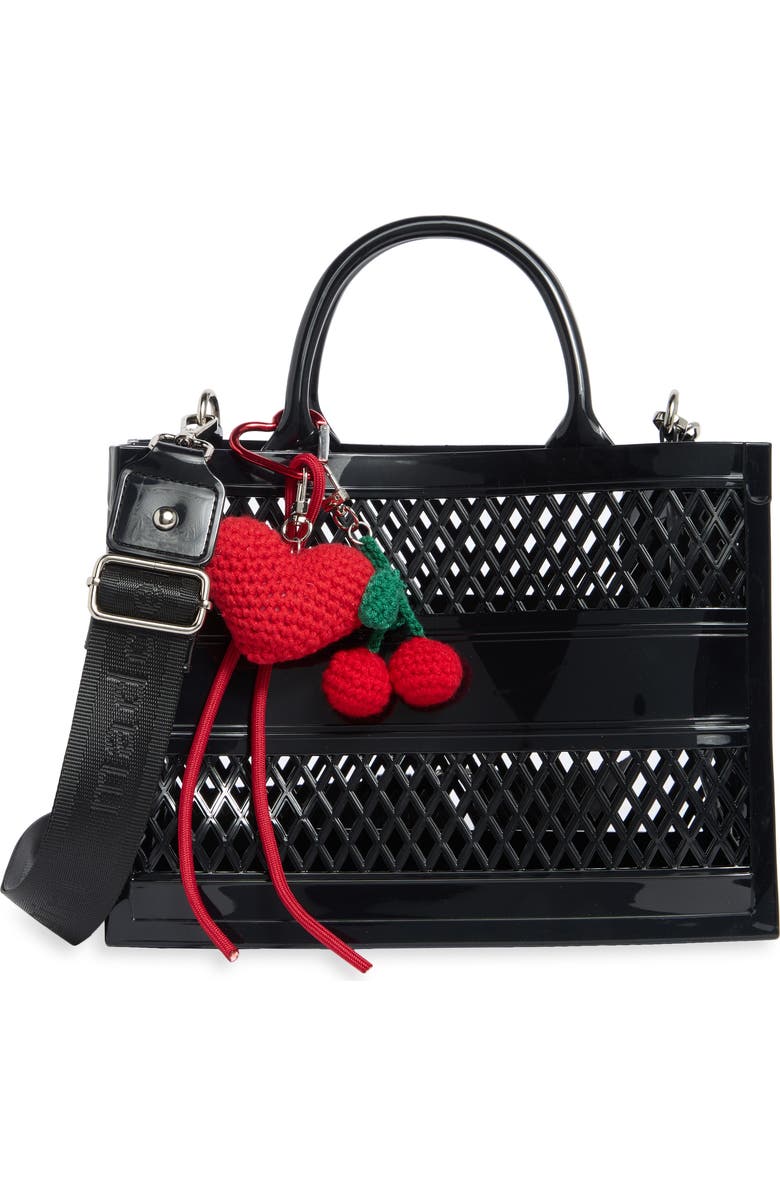 Madden Girl Mini Jelly Tote Bag, Main, color, Black