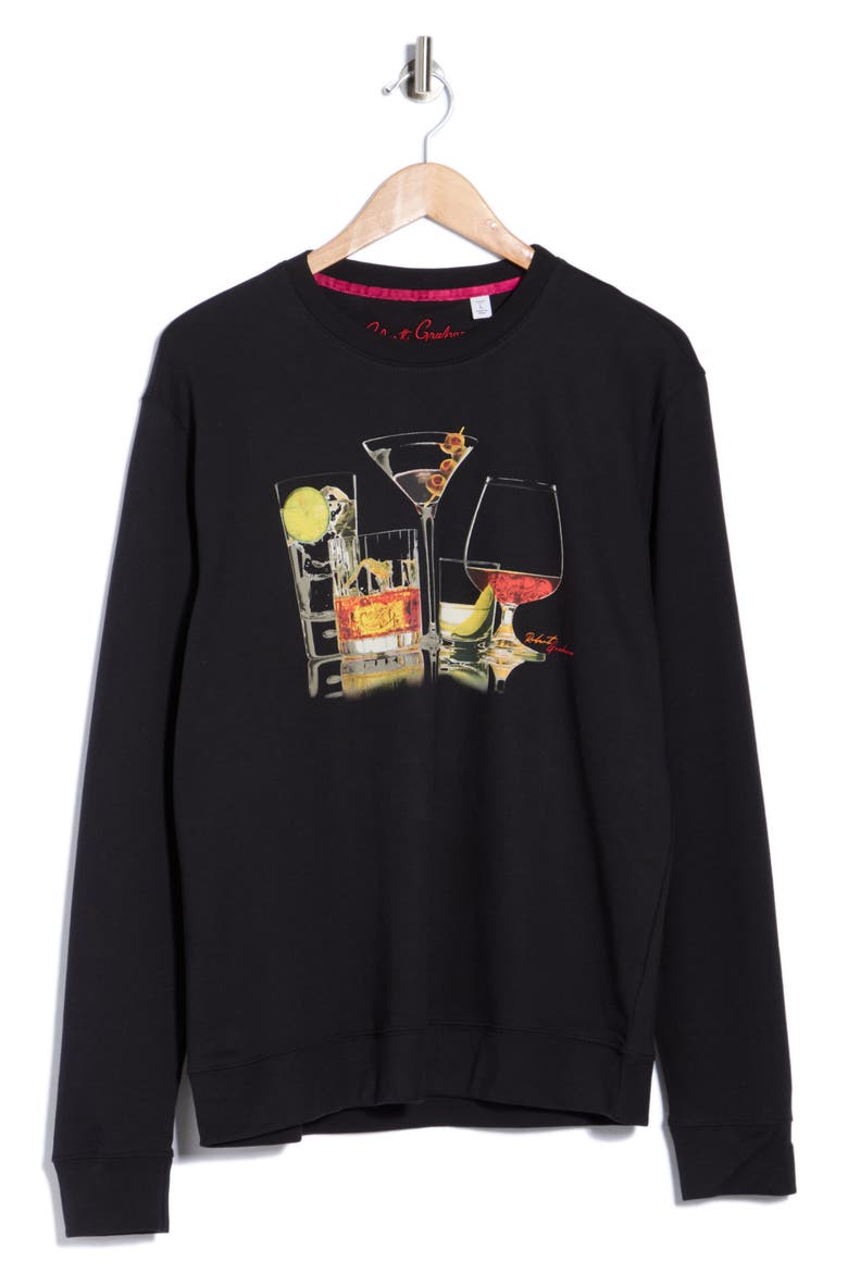 Boozy Bunch Graphic Long Sleeve T-Shirt, Alternate, color, BLACK