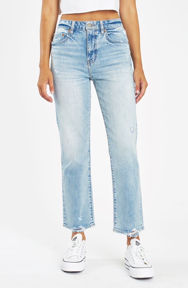 DAZE Straight Up High Waist Ankle Straight Leg Jeans, Main, color, 