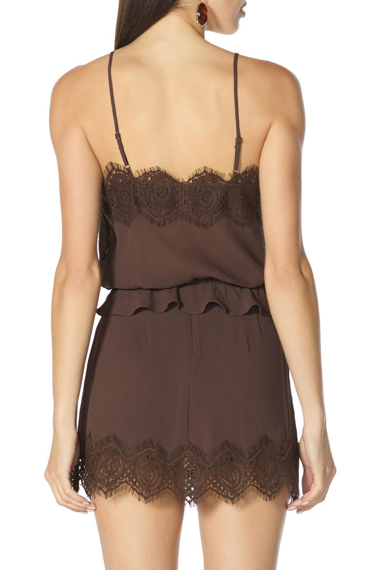 Healy Lace Trim Camisole, Alternate, color, ESPRESSO
