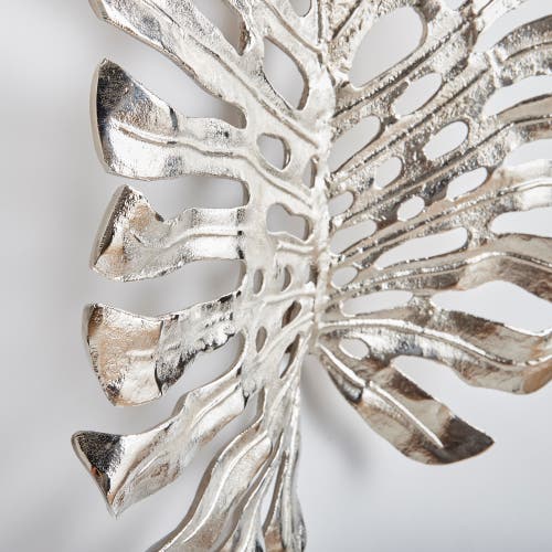 Napa Home & Garden 23.5"h X 4"d X 19"w Monstera In Silver