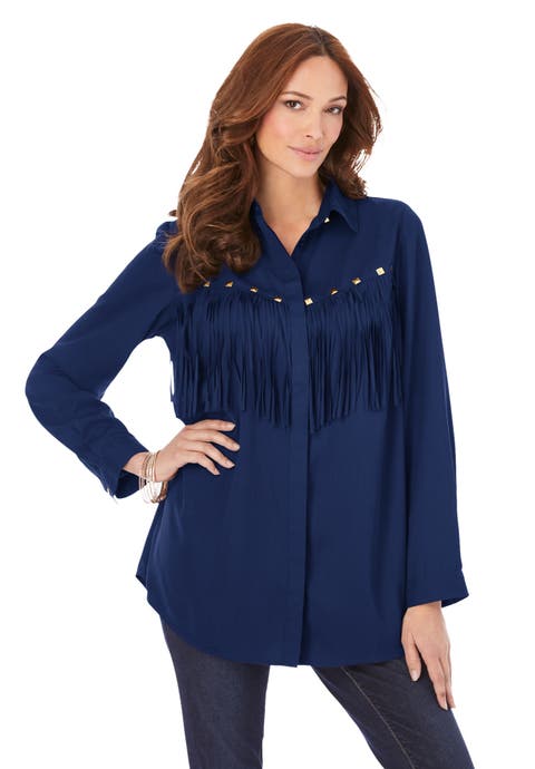 Fringe Big Shirt (Plus)