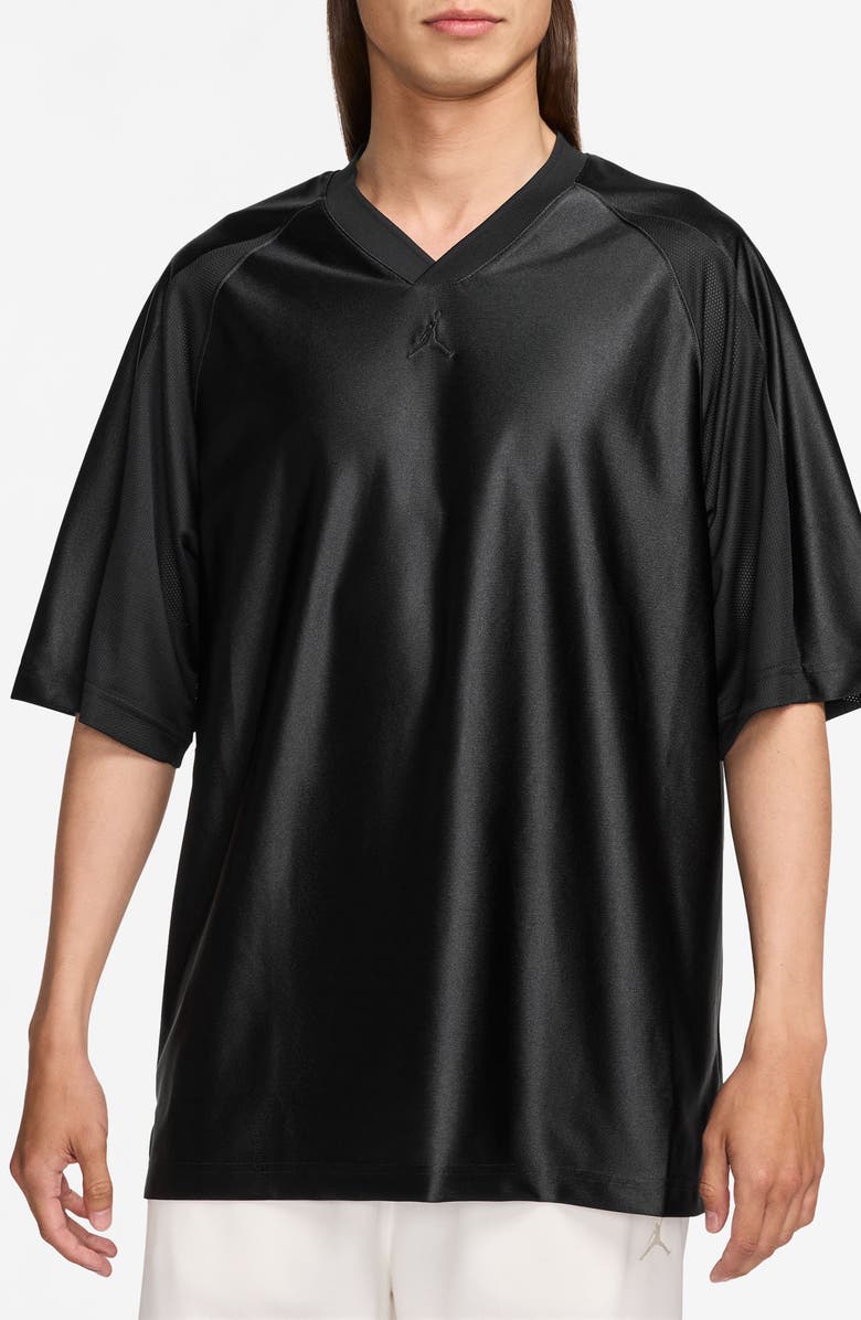 Nike MVP Oversize V-Neck Jersey, Main, color, Black