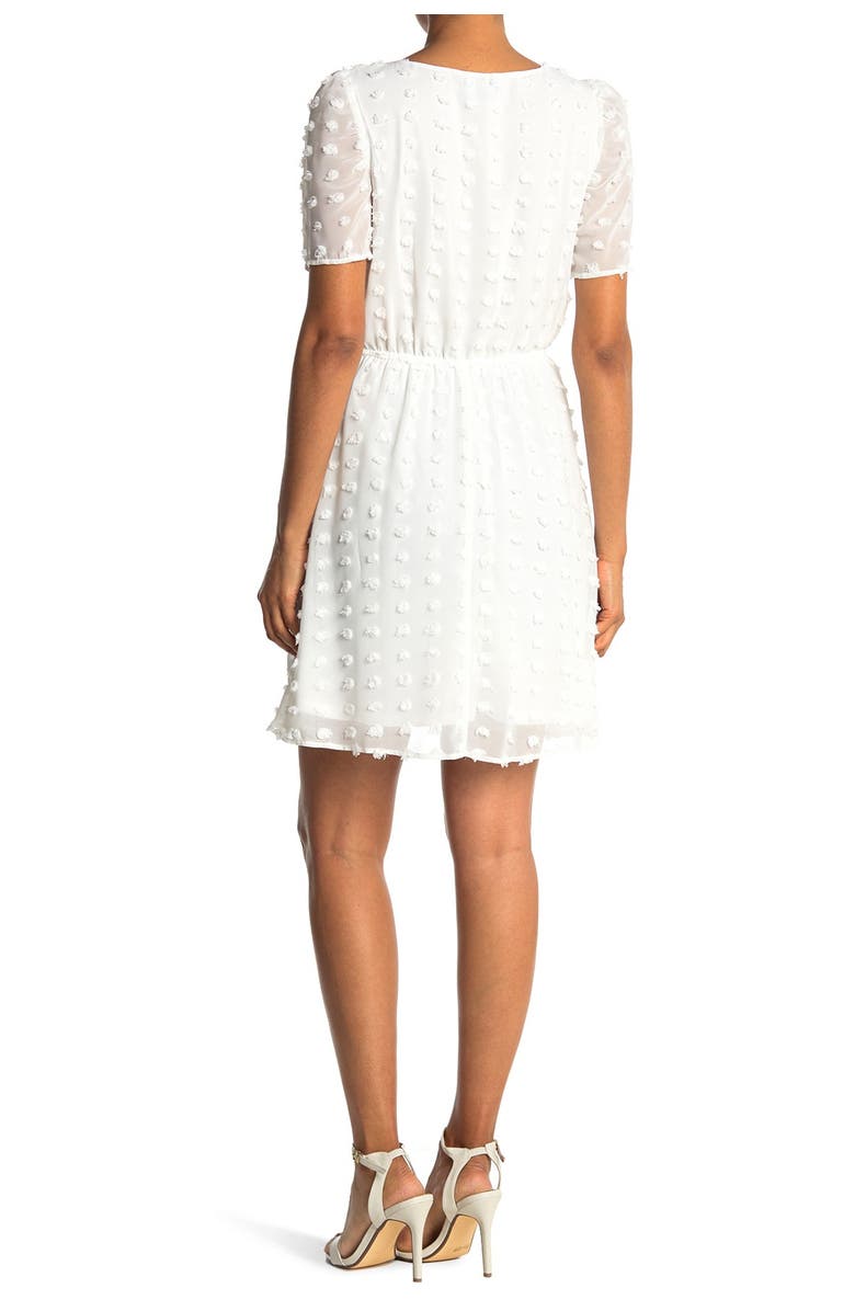 KENEDIK Clip Dot Short Sleeve Dress, Main, color, 