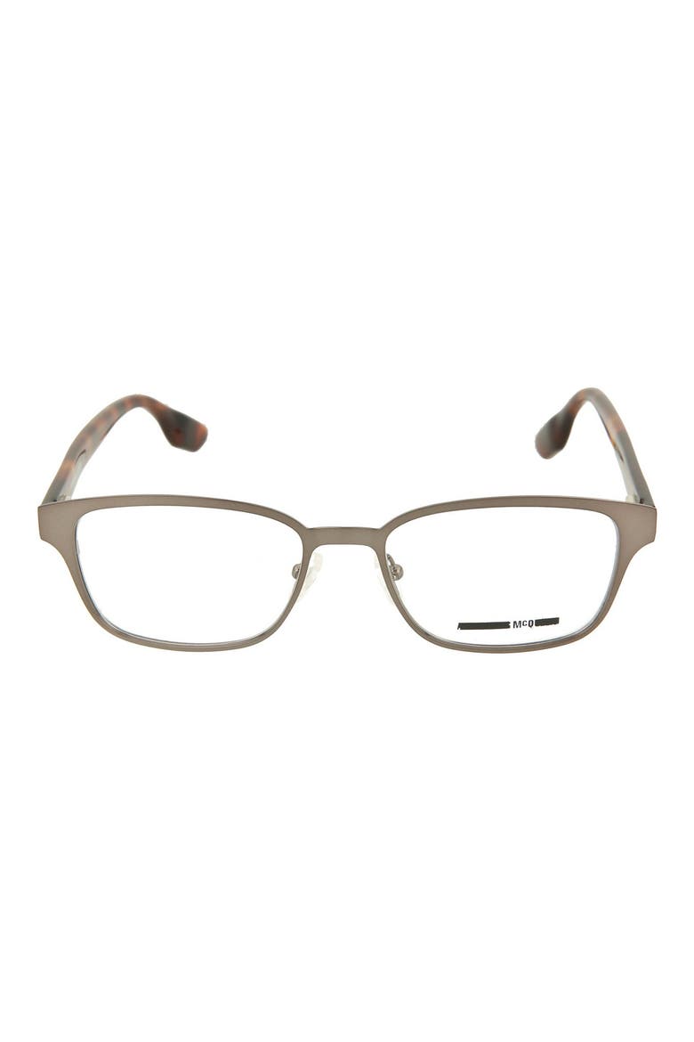 52mm Square Optical Frames, Main, color, RUTHENIUM HAVANA CLEAR/ CLR