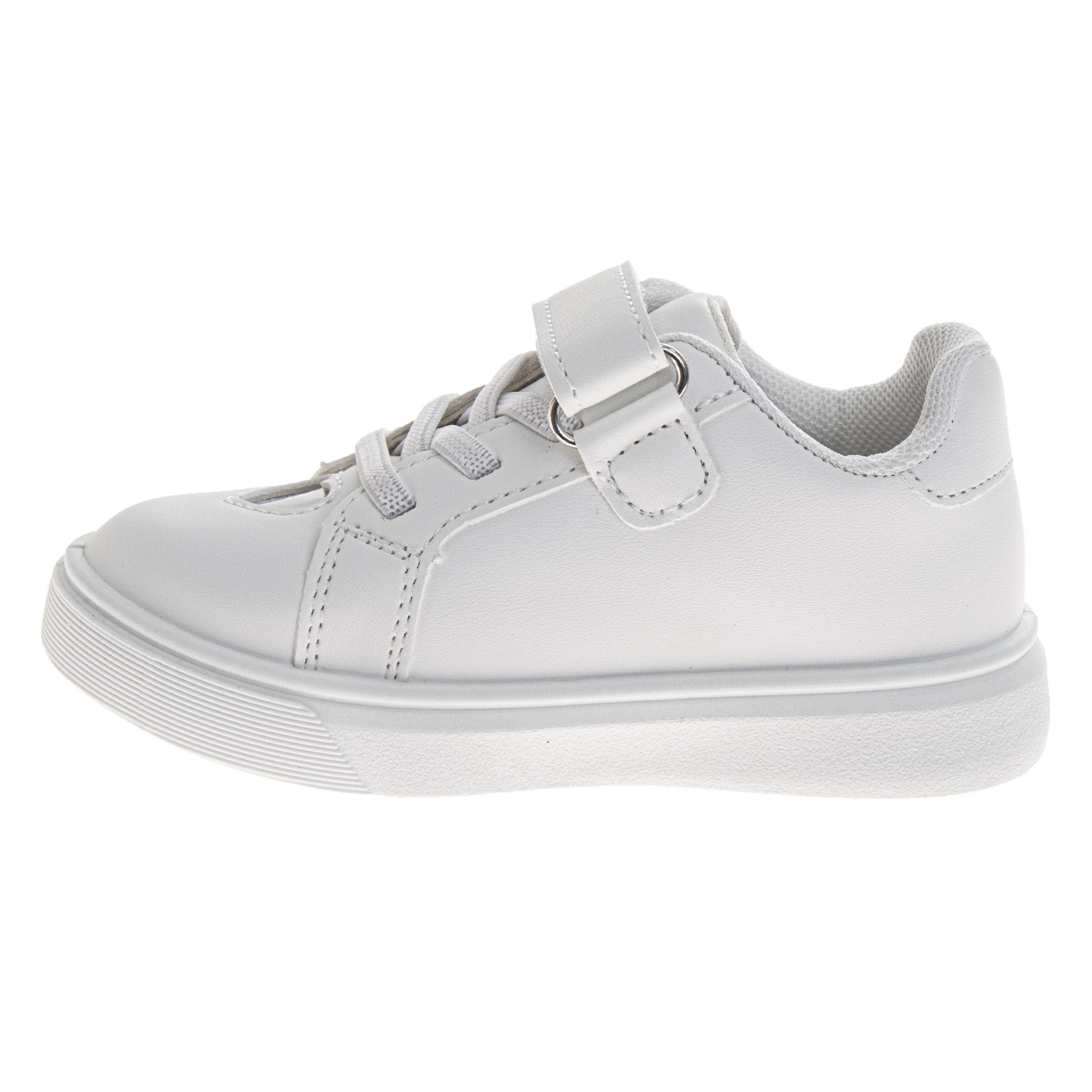 Kensie Girl Sneaker Girls, Alternate, color, White/Silver