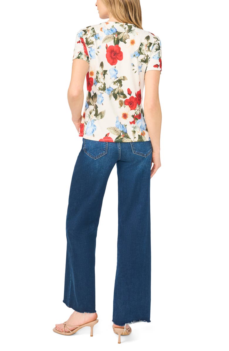 Ted Baker Print Short Sleeve T-Shirt, Alternate, color, Ultra White