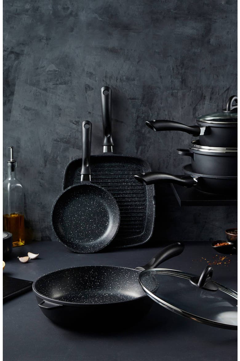 STONE™ 9-Piece Cookware Set, Alternate, color, BLACK