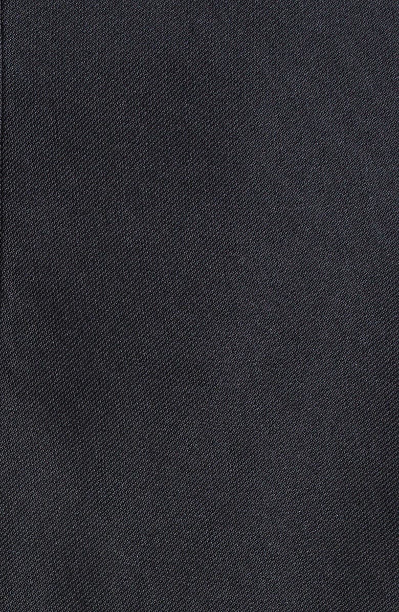 Comme des Garçons Comme des Garçons Raw Edge Gabardine Peplum Jacket, Alternate, color, Black