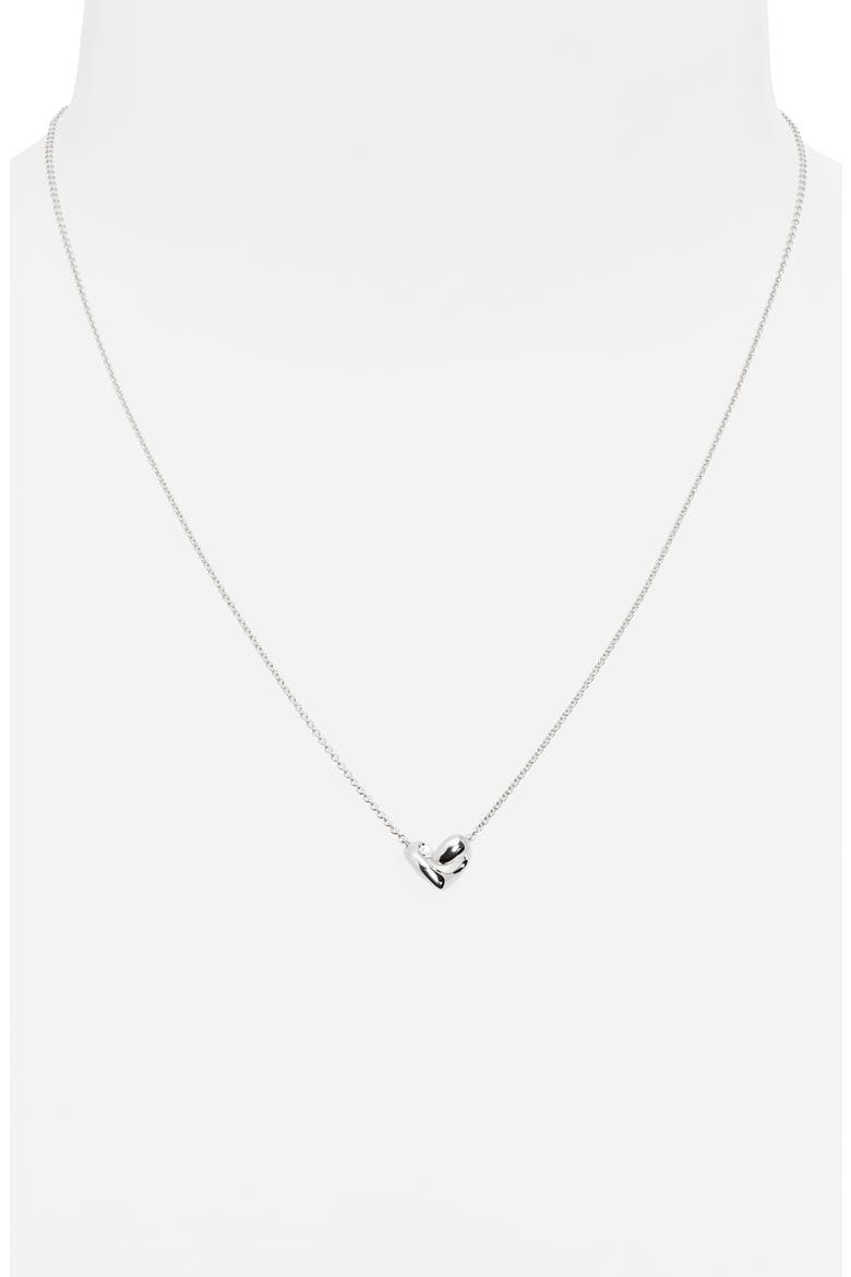 Small Infinity Heart Necklace, Alternate, color, STERLING SILVER