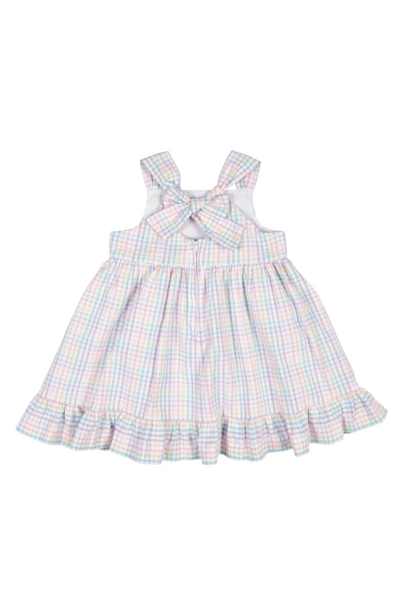 Plaid Seersucker Dress With Flowers, Alternate, color, Multi