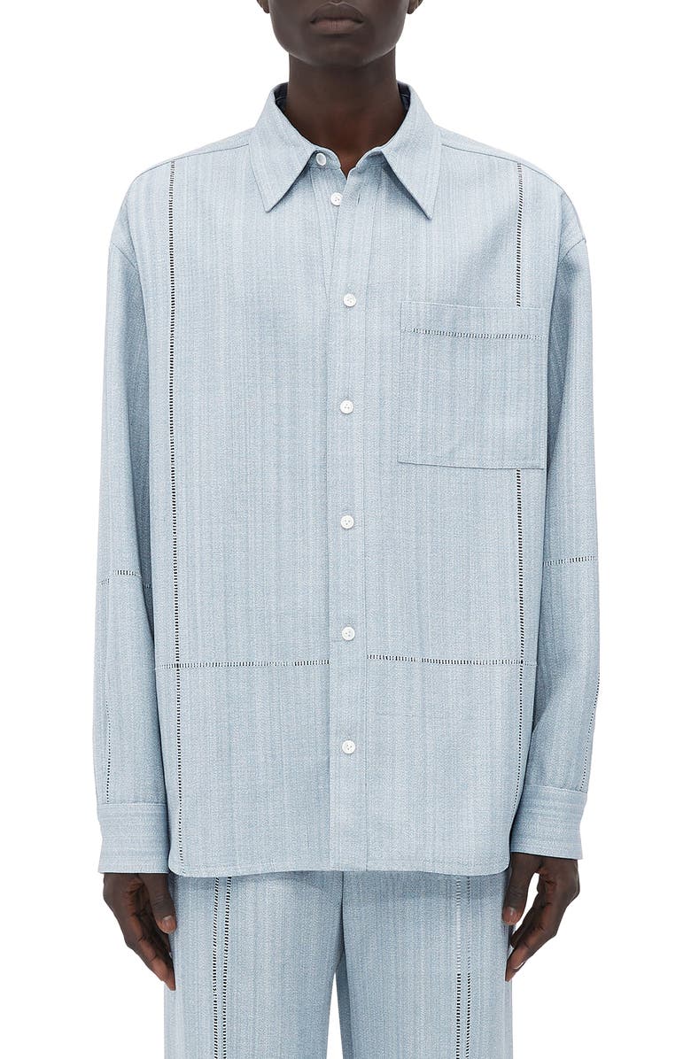 Bottega Veneta Oversize Button-Up Shirt, Main, color,