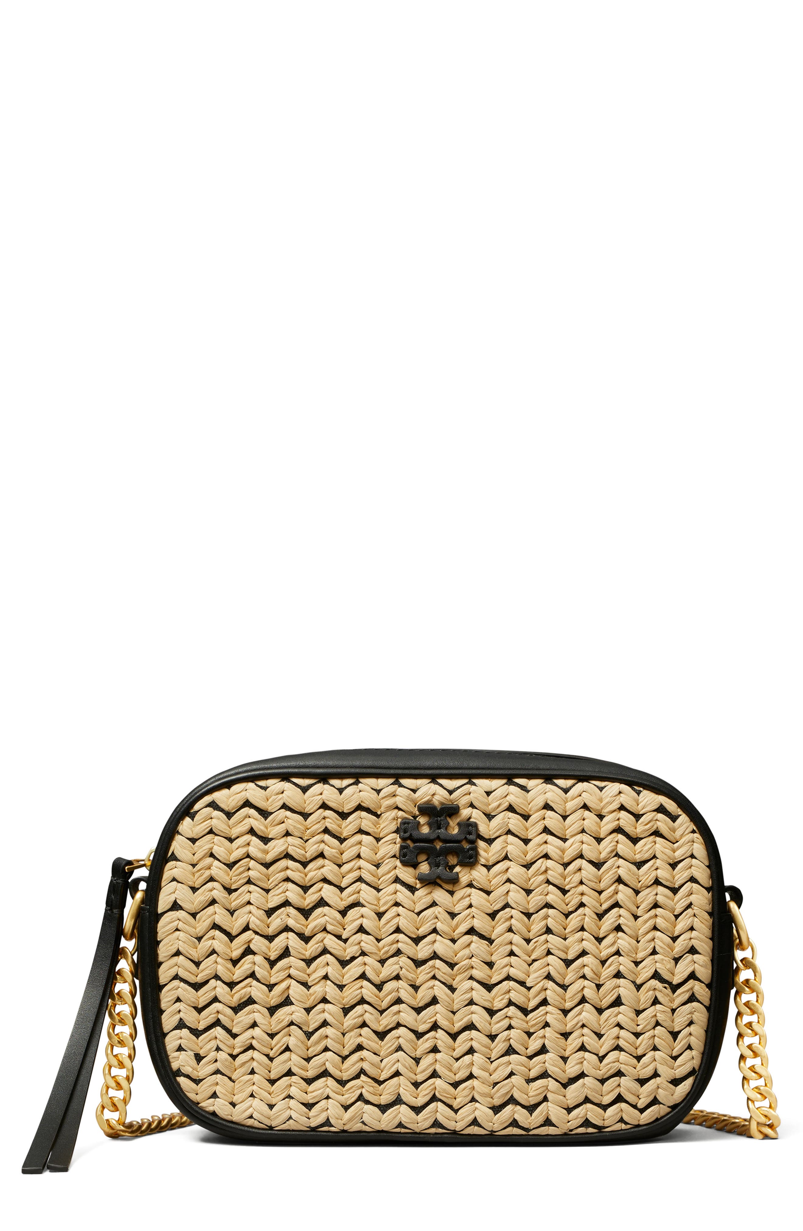 Tory Burch McGraw Raffia Camera Bag, Main, color, 