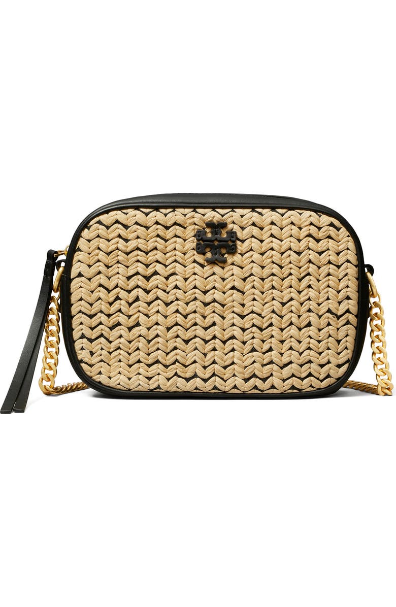 Tory Burch McGraw Raffia Camera Bag, Main, color,
