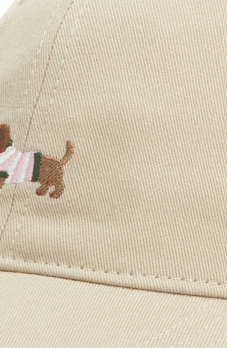 FRASIER STERLING Dachshund Canvas Baseball Cap, Alternate, color, Tan