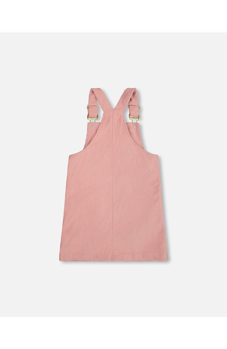 Deux par Deux Corduroy Overall Dress, Alternate, color, Dusty Pink