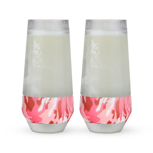 Host Champagne Freeze Cooling Cup Set Of 2 In Pink Camo