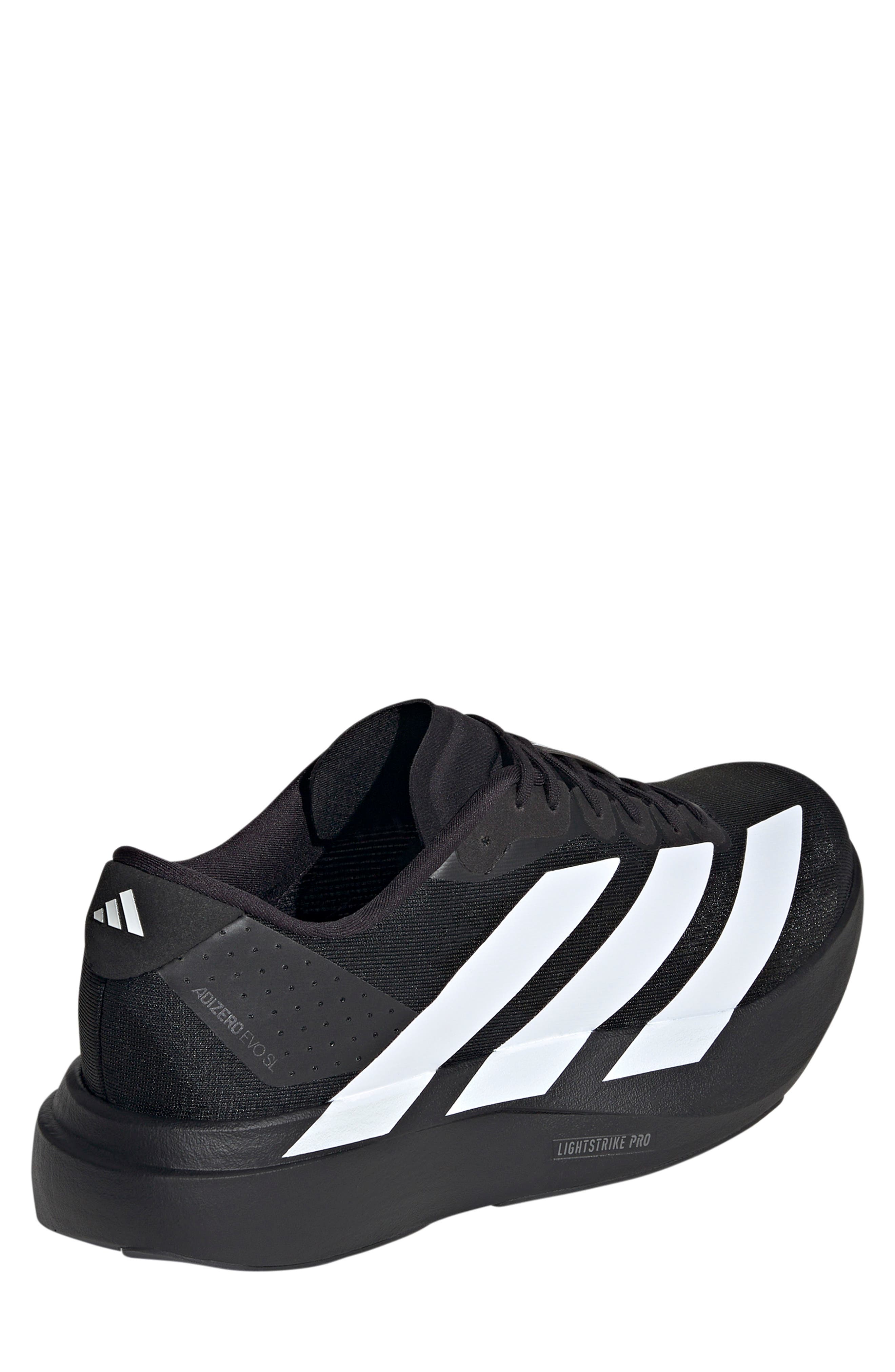 adidas Adizero Evo SL Running Shoe, Alternate, color, Cblack/Ftw