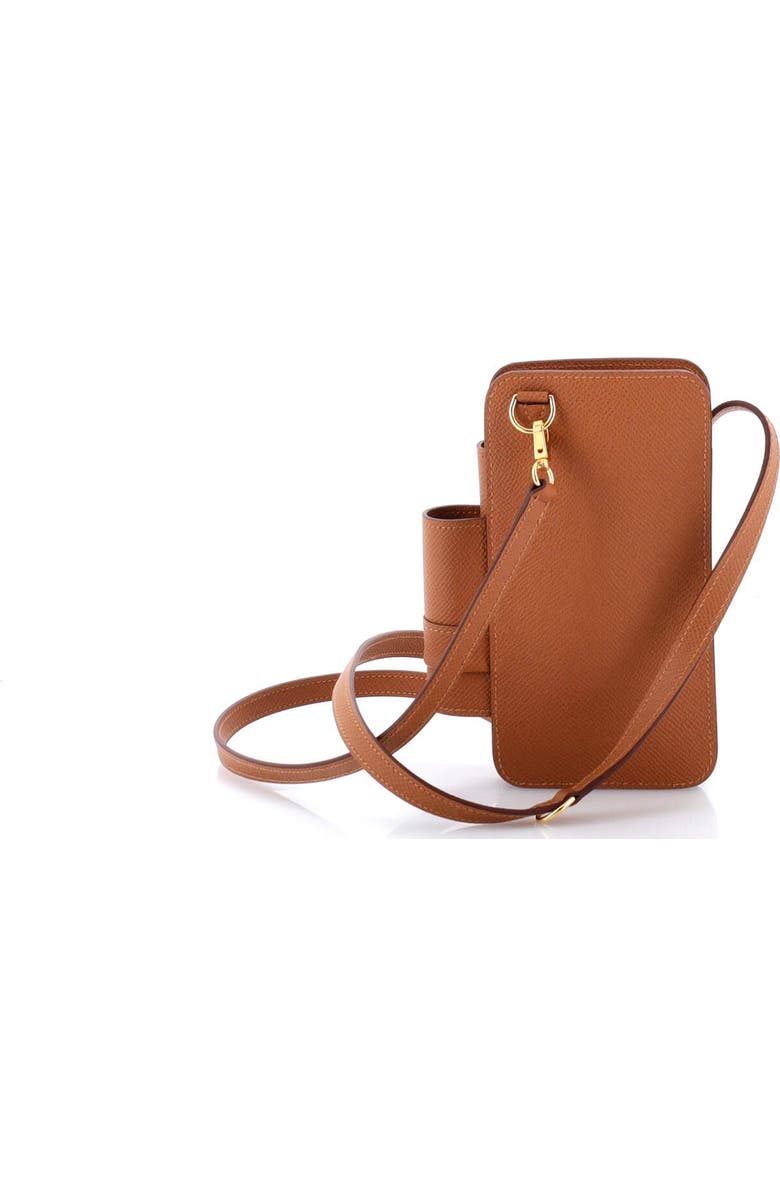 Pre-Owned Hermes Hermesway Phone Case Crossbody Bag Epsom, Alternate, color, Gold