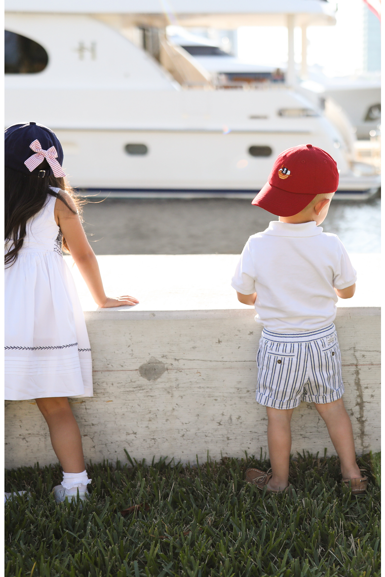Pirate Ship Twill Baseball Hat, Alternate, color, Red