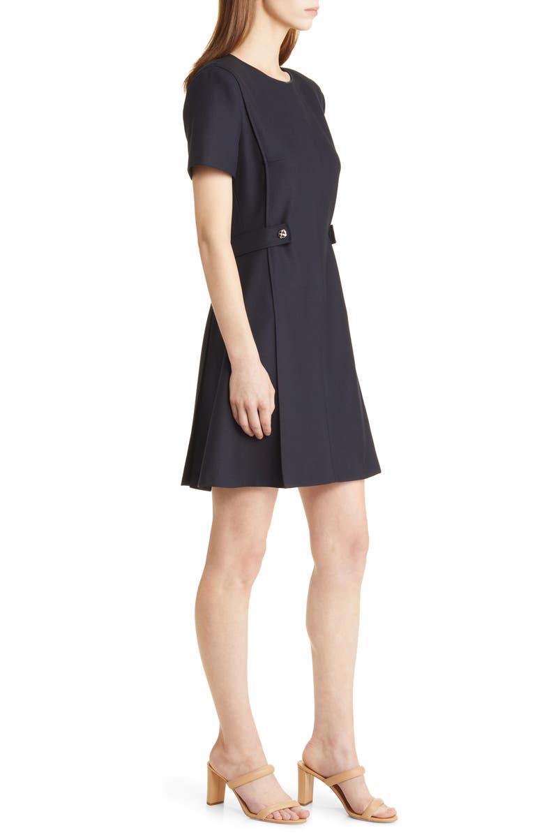 BOSS Destena Fit & Flare Dress, Alternate, color, Sky Captain
