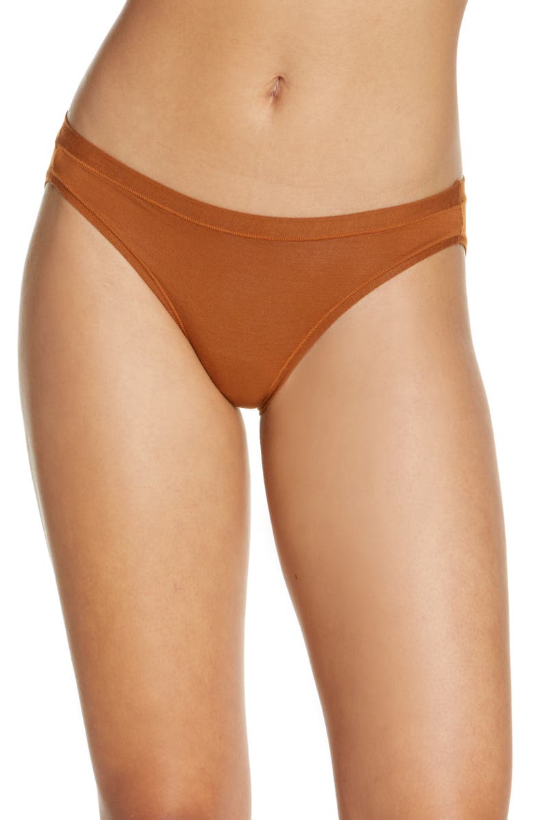 Madewell Softest Stretch Modal Bikini, Main, color, 