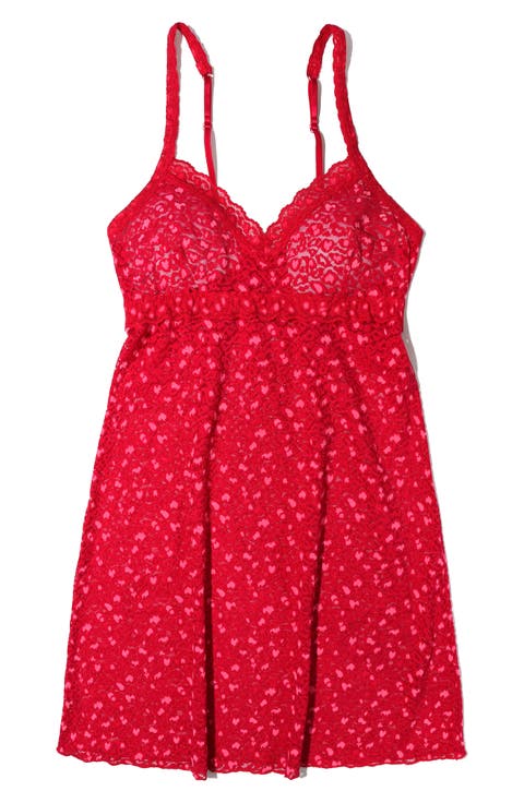 Leopard Spot Semisheer Chemise