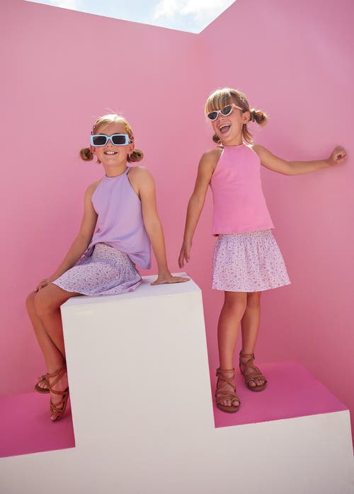 Bisby Kids' Knit Halter Top In Lavender