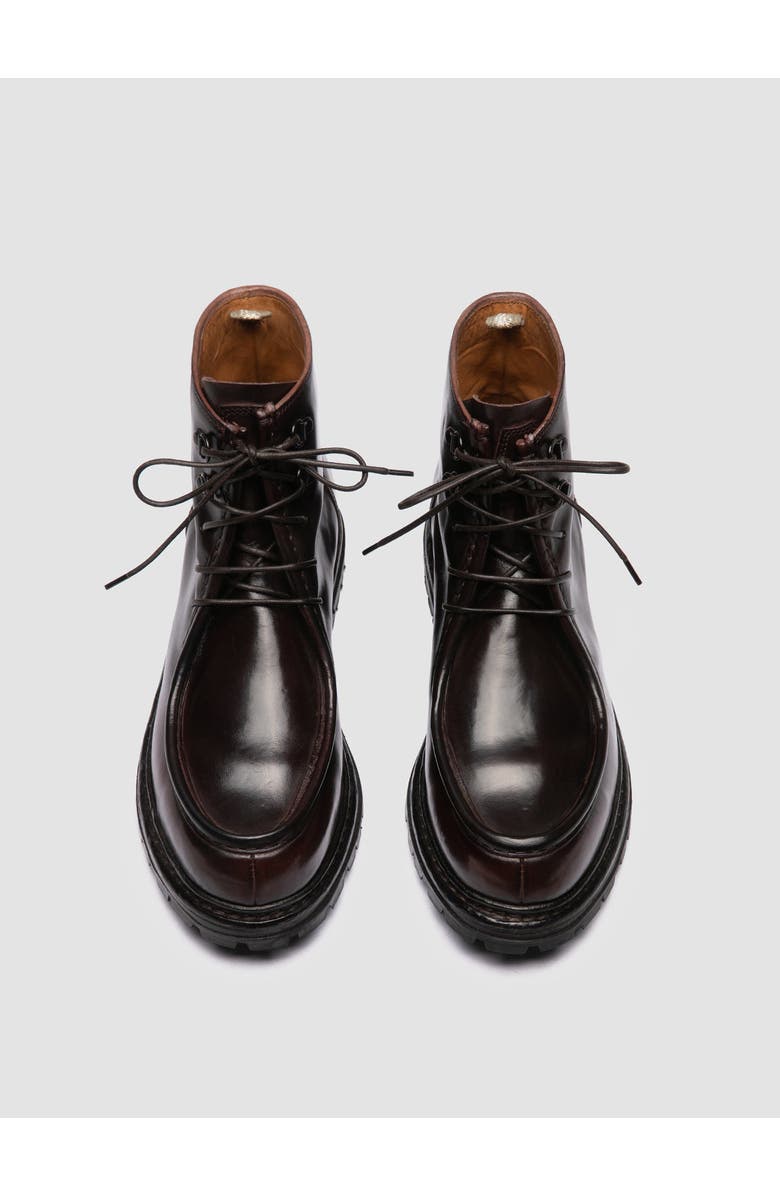 Officine Creative Volcov 010 Leather Lace-Up Boots, Alternate, color, Burgundy