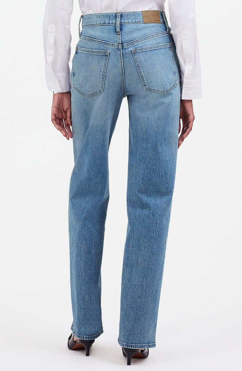 Madewell The Petite Perfect Wide Leg Jeans, Alternate, color, Enmore Wash