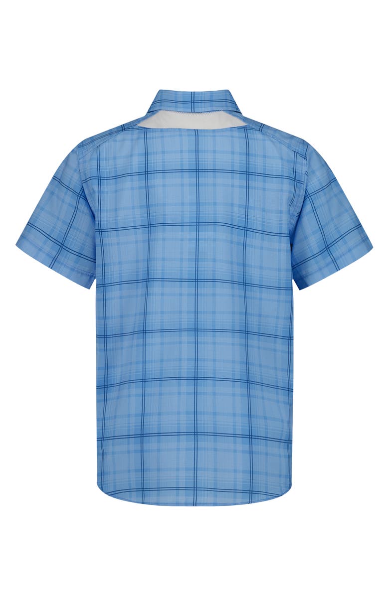 Under Armour Kids' UA Drift Tide Short Sleeve Performance Button-Up Shirt, Alternate, color, Horizon Blue