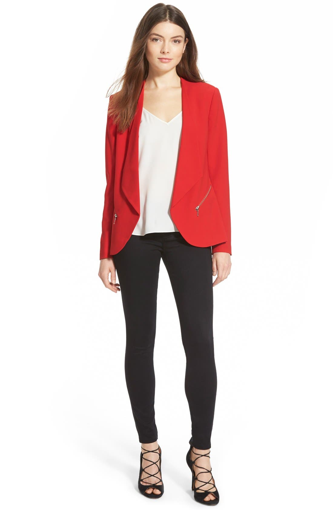 Vince Camuto 'Sandria' Peep Toe Ghillie Sandal, Alternate, color, 