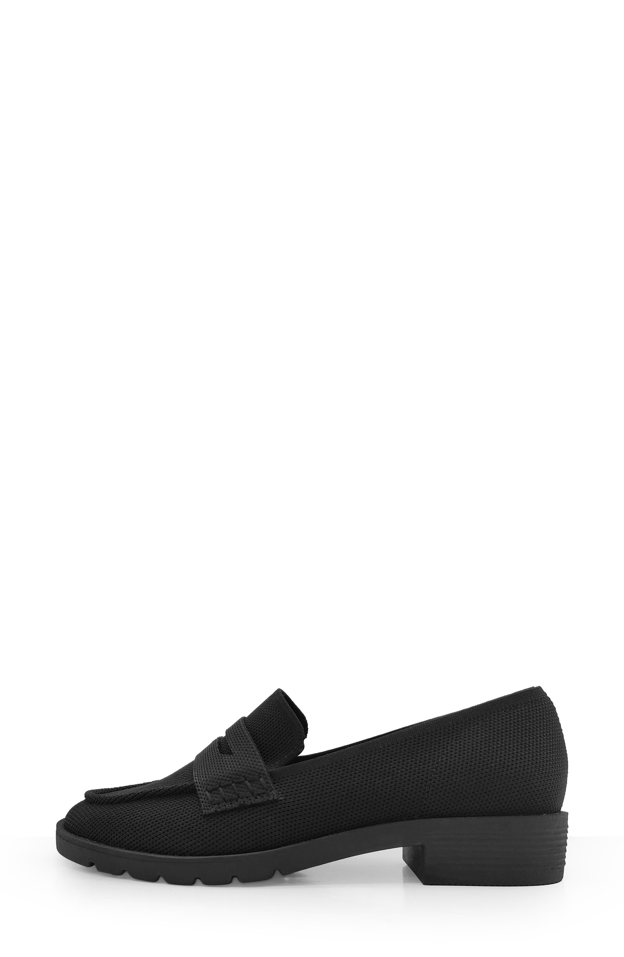 Reaction Kenneth Cole Feobe Knit Loafer, Alternate, color, Black Knit