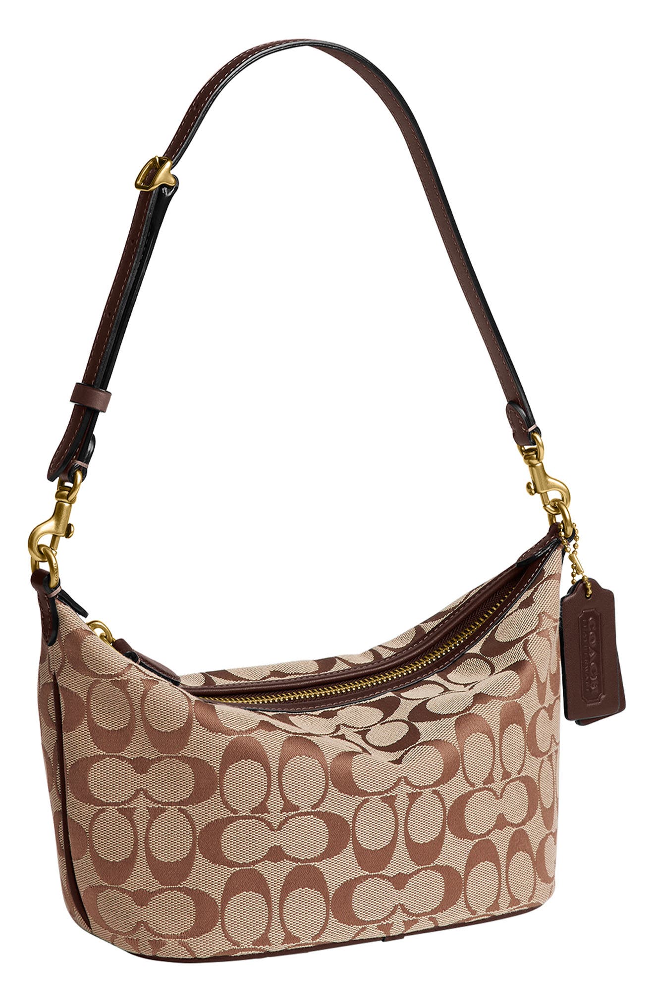 Demi Signature Jacquard Bag, Alternate, color, B4/ KHAKI MAPLE