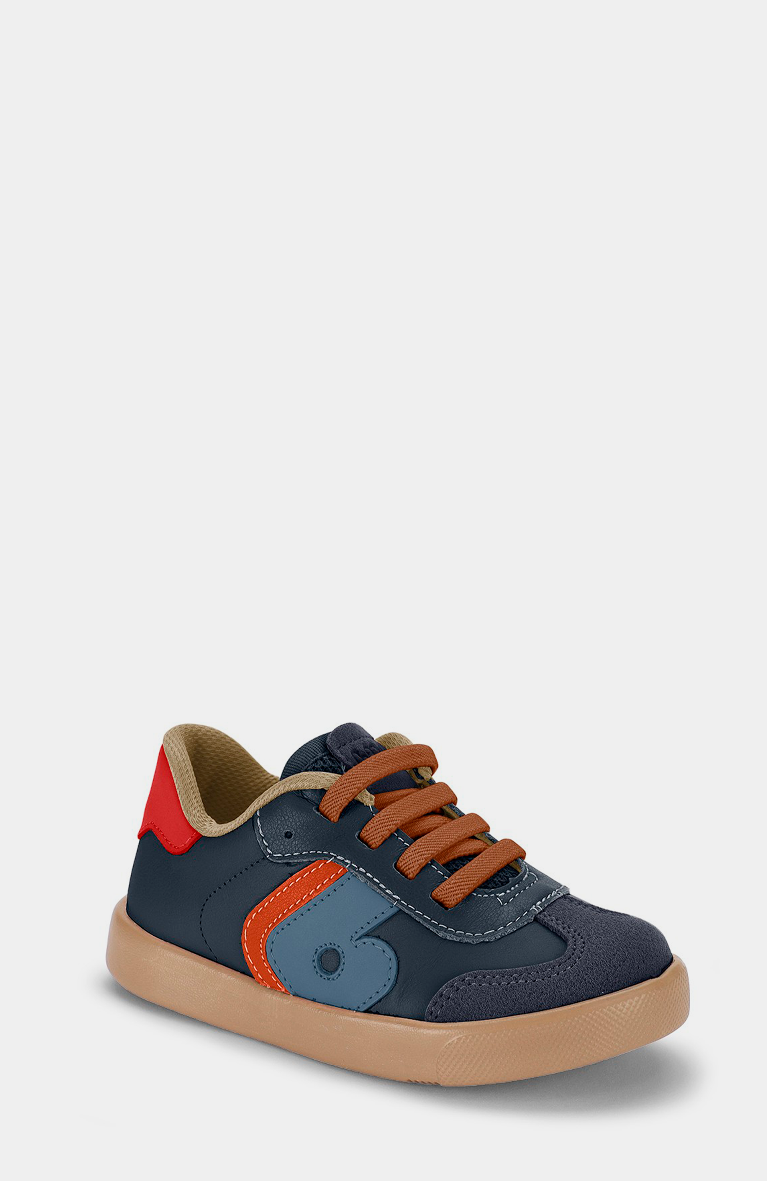Kids' Agility Everyday Casual Boy Sneaker, Alternate, color, Navy Brown